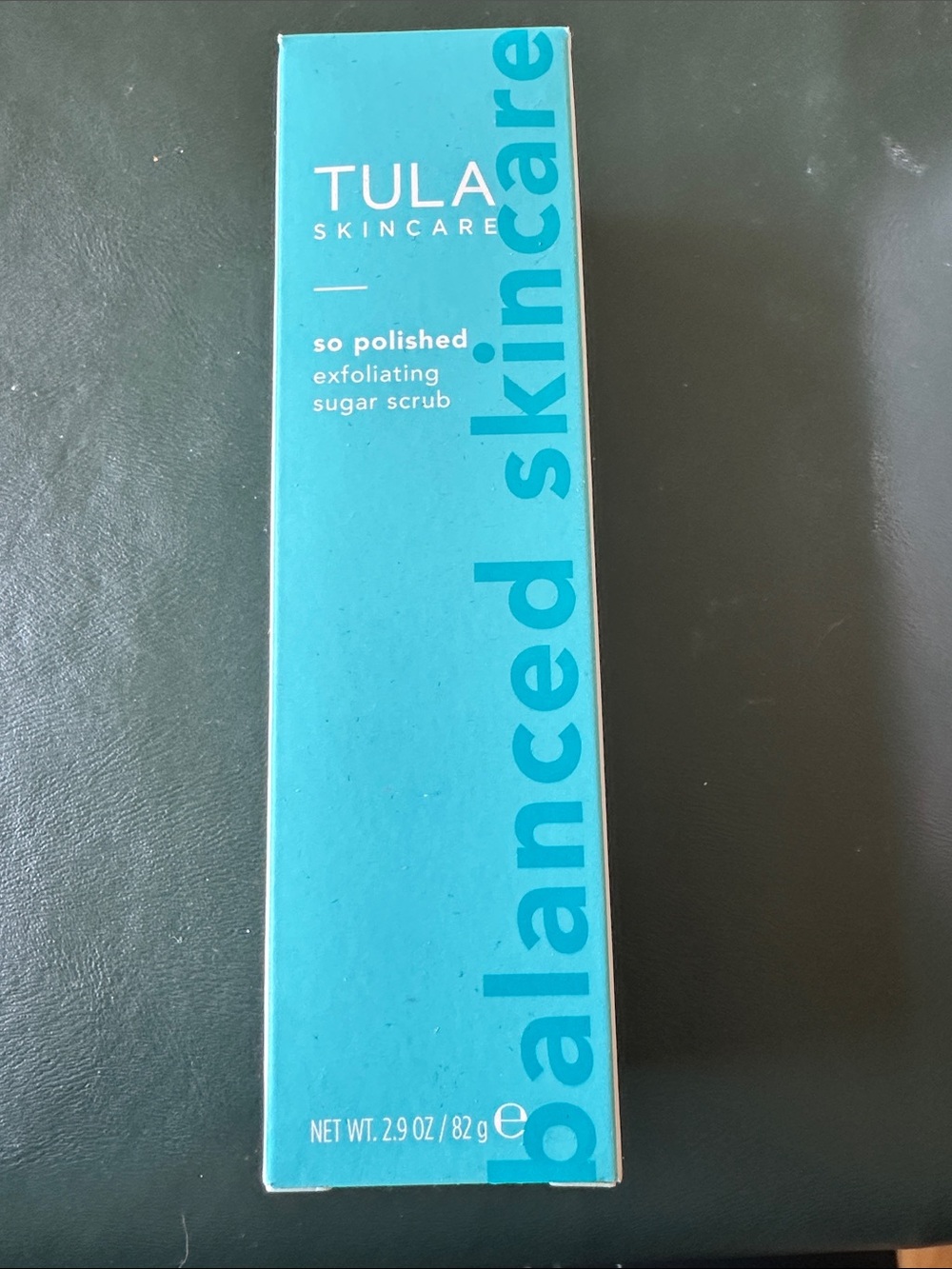 Tula So Polished Exfoliating Sugar Scrub - Turquoise Packaging